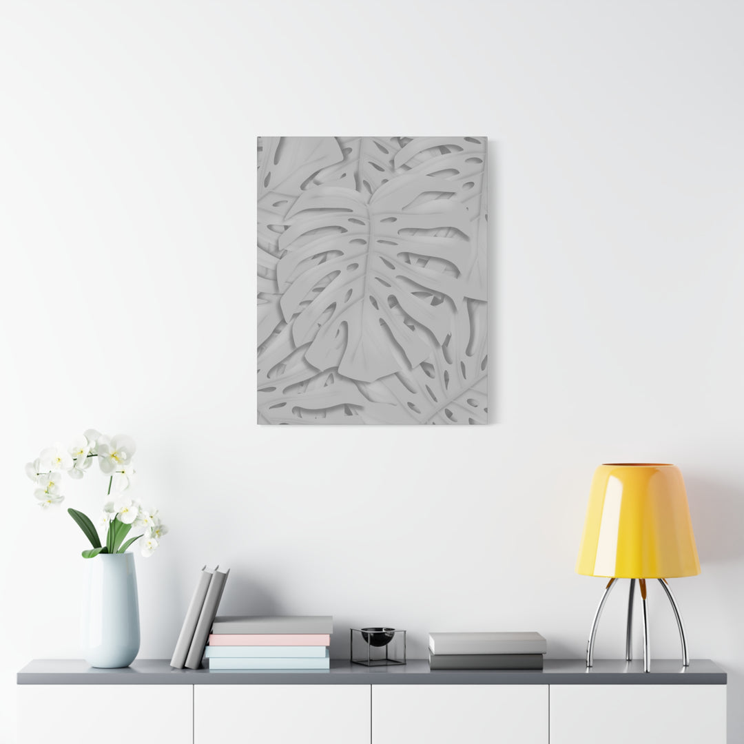 Monstera Canvas Art 24x36 Matte Texture Indoor Botanical Wall Print Modern Home Decor
