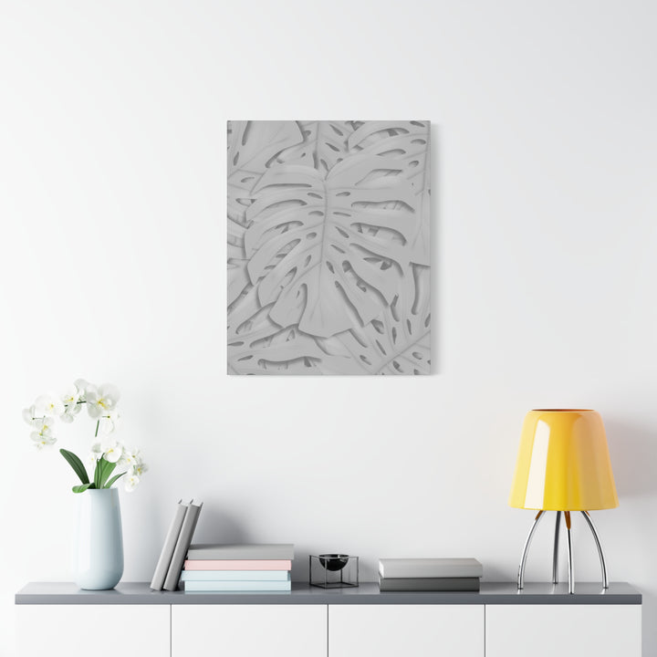 Monstera Canvas Art 24x36 Matte Texture Indoor Botanical Wall Print Modern Home Decor