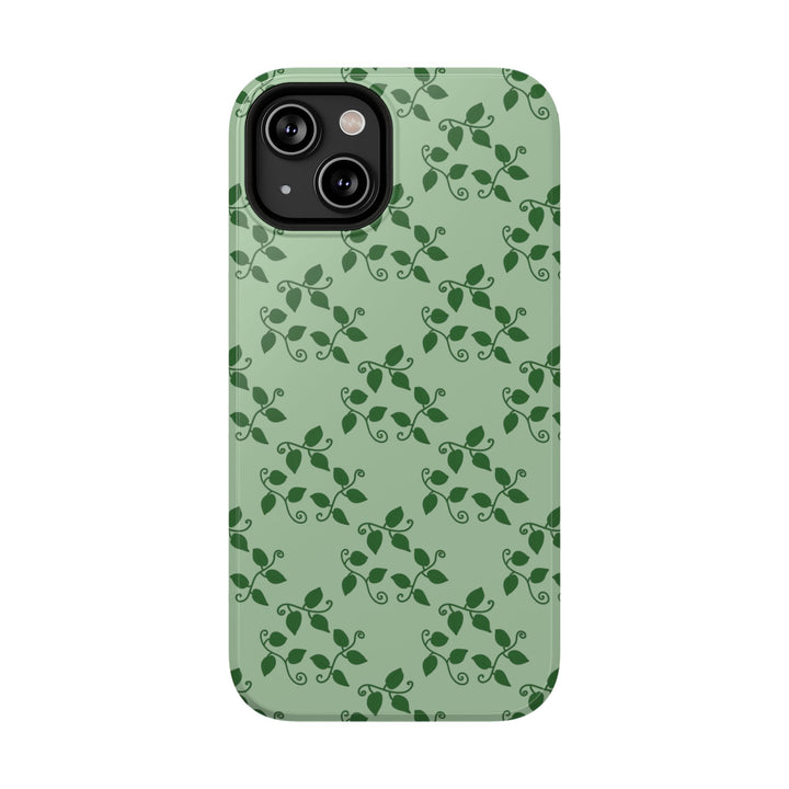 Pothos Pattern Phone Case – Dual Layer Protective Cover