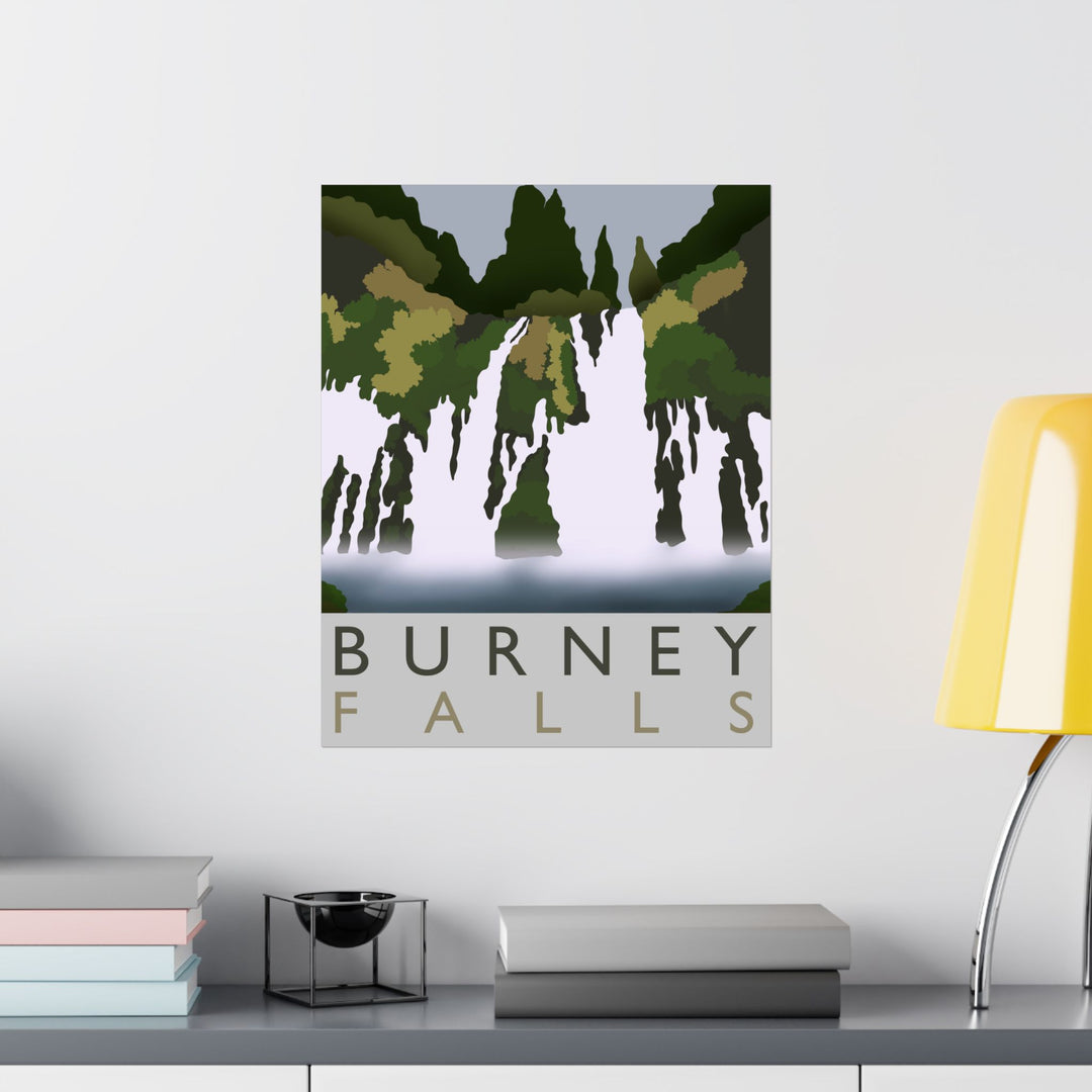 Burney Falls Print – Unframed Wall Art