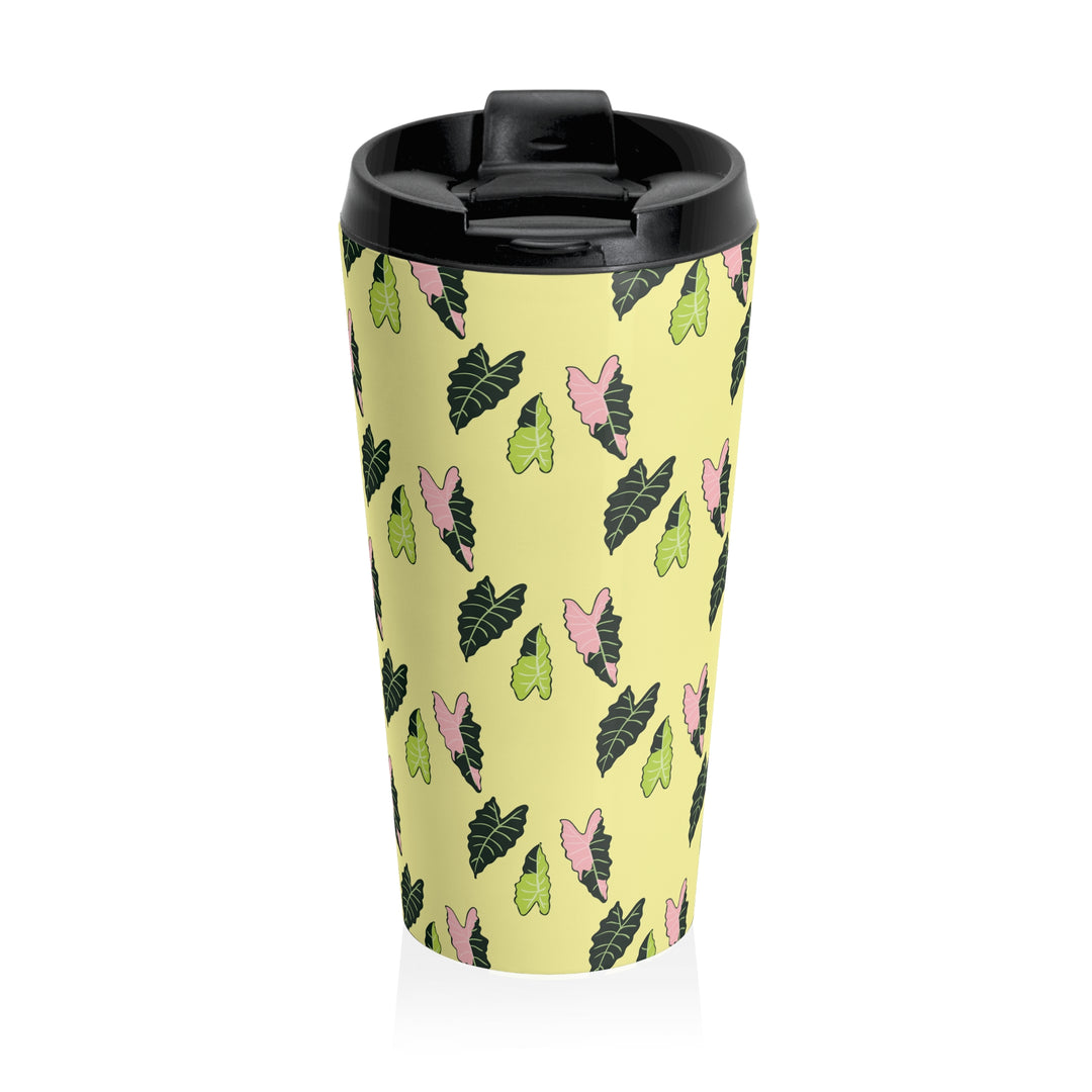 Alocasia Pattern 20 Oz Vacuum Insulated Travel Tumbler Keeps Drinks Hot Or Cold