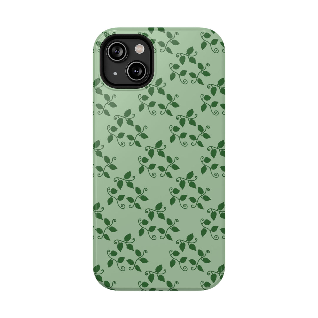 Pothos Pattern Phone Case – Dual Layer Protective Cover