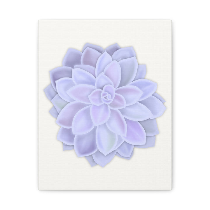 Succulent Canvas Art Pastel Rosette Canvas Durable Cotton Print Botanical Wall Art
