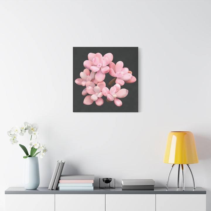 Pink Moonstone Canvas Print – Botanical Wall Art
