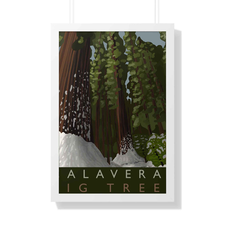 Calaveras Big Trees Minimalist Framed Print