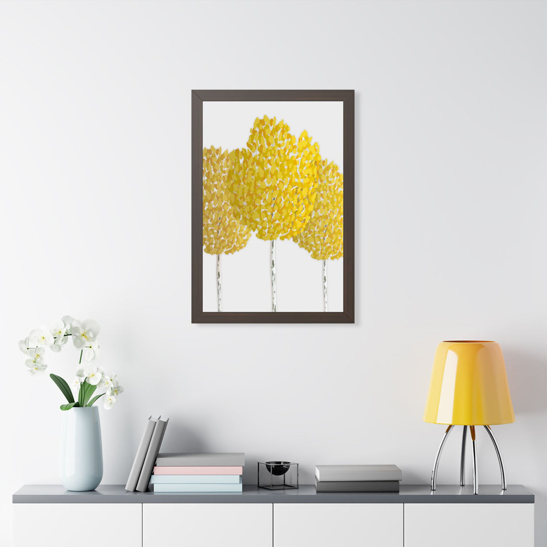 Fall Aspen Framed Print – Wall Art