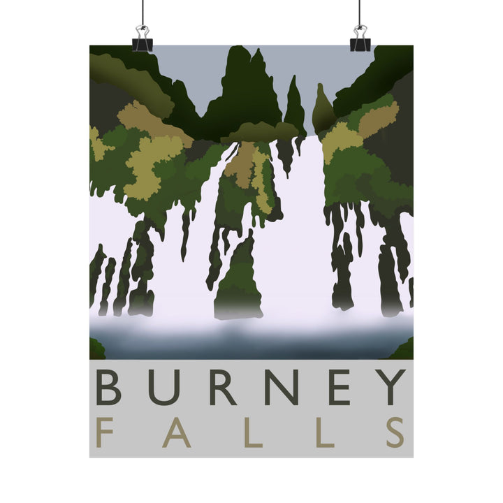 Burney Falls Print – Unframed Wall Art