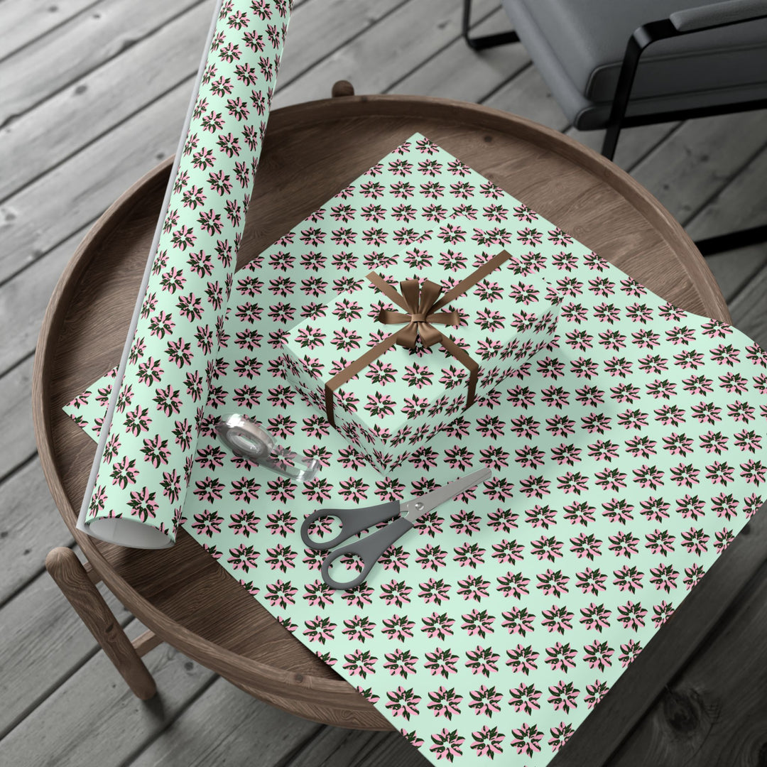 Pink Princess Philodendron Pattern Wrapping Paper – Botanical Gift Wrap Roll