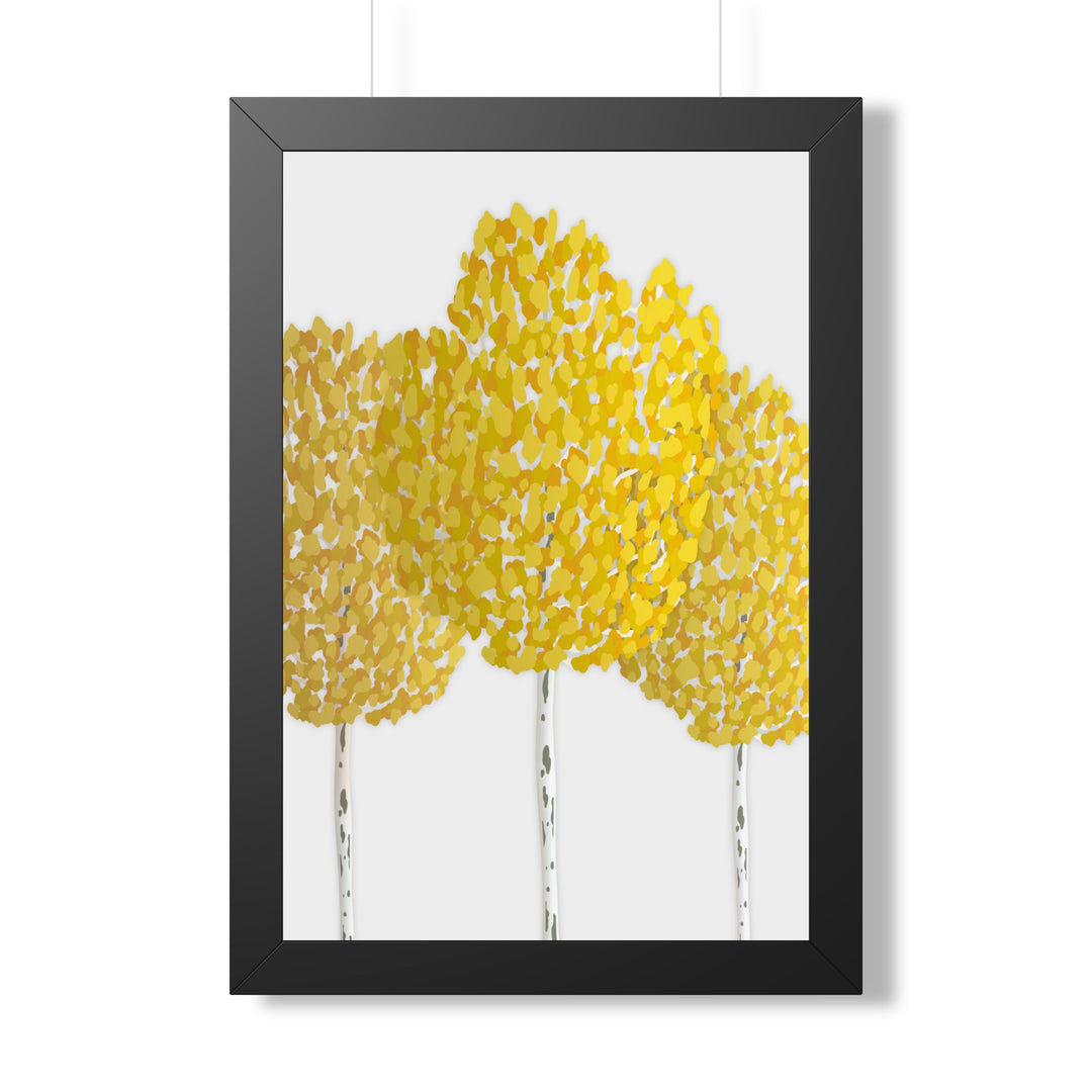 Fall Aspen Framed Print – Wall Art