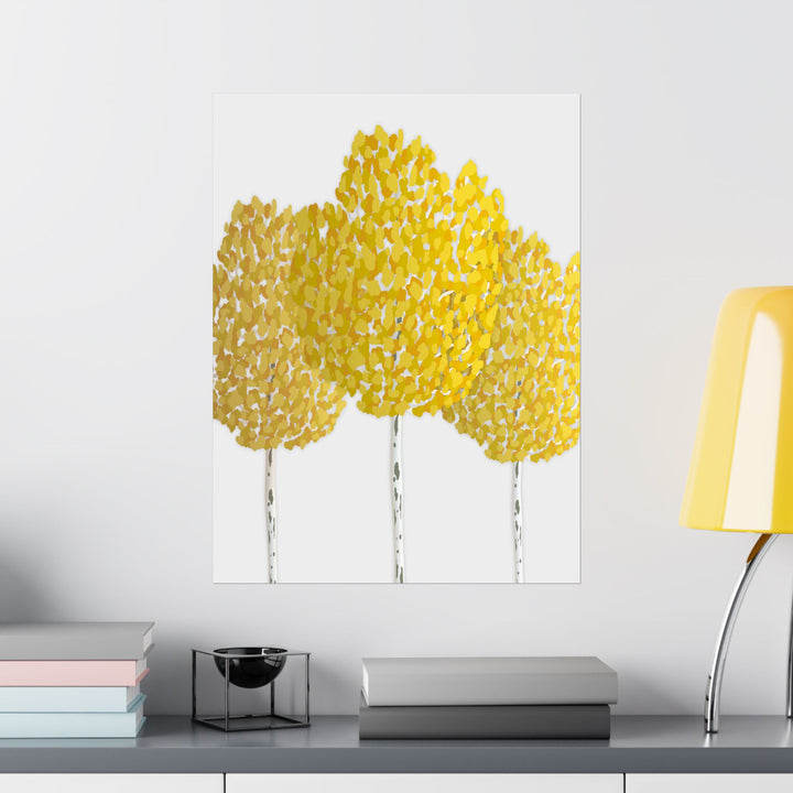 Fall Aspen Print – Unframed Wall Art