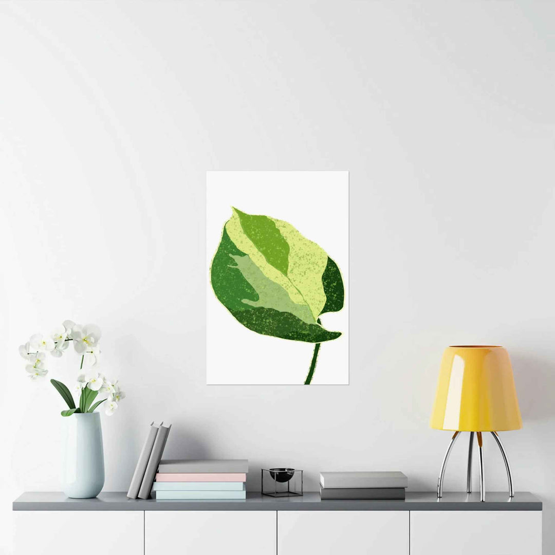 Pothos Wall Art – Botanical Poster on Museum Grade Paper | Indoor Plant Print Unframed - The Potted Pixel