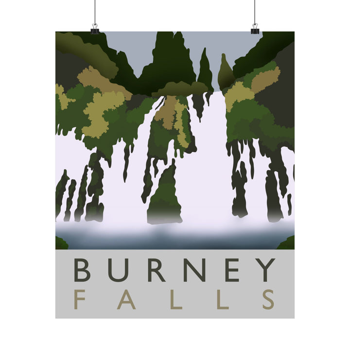 Burney Falls Print – Unframed Wall Art