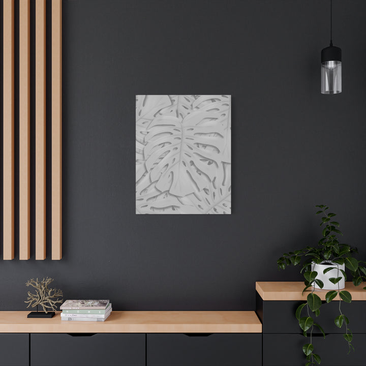 Monstera Canvas Art 24x36 Matte Texture Indoor Botanical Wall Print Modern Home Decor