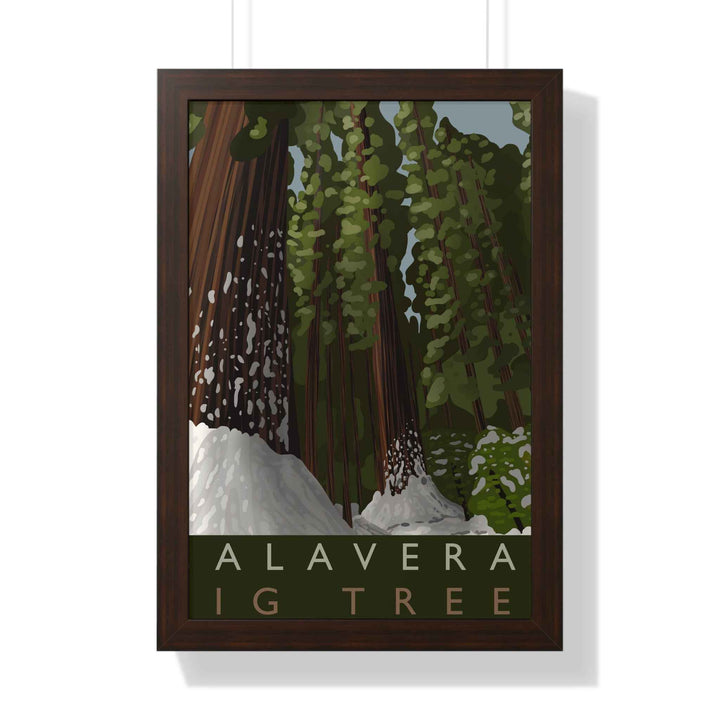Calaveras Big Trees Minimalist Framed Print