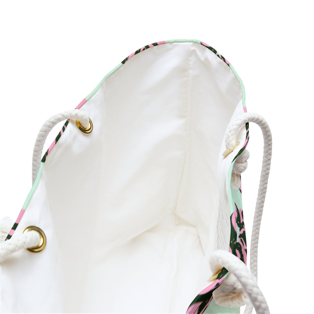 Pink Princess Philodendron Pattern Weekender Bag by Printify