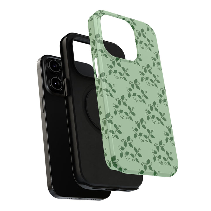 Pothos Pattern Phone Case – Dual Layer Protective Cover