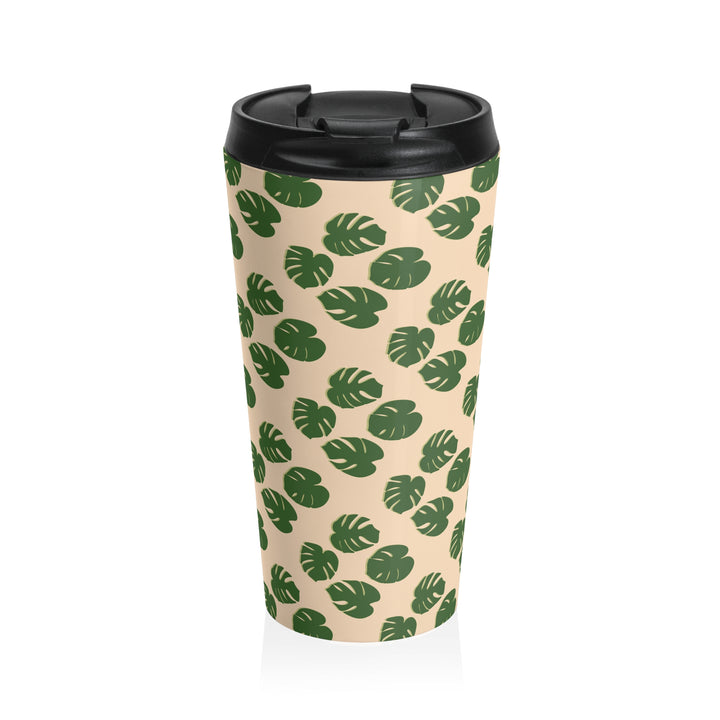 Monstera Pattern Tumbler 20 Oz Travel Mug Vacuum Insulated Stainless Steel Cup For Hot Or Cold