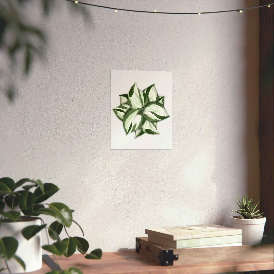 Manjula Pothos Print – Botanical Wall Art | Green Leaf Wall Decor | Unframed - The Potted Pixel