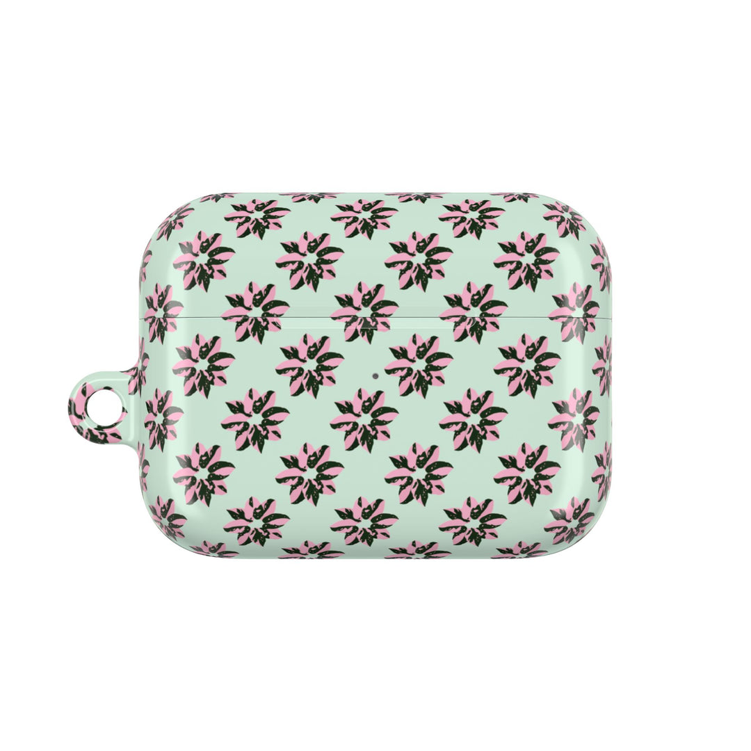 Pink Princess Philodendron Pattern AirPod Case by Printify