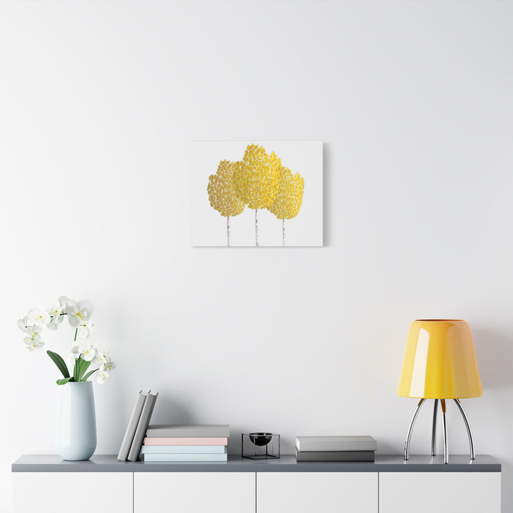 Fall Aspen Canvas Wall Art Print Quaking Aspen Yellow Fall Foliage on Durable Cotton Canvas