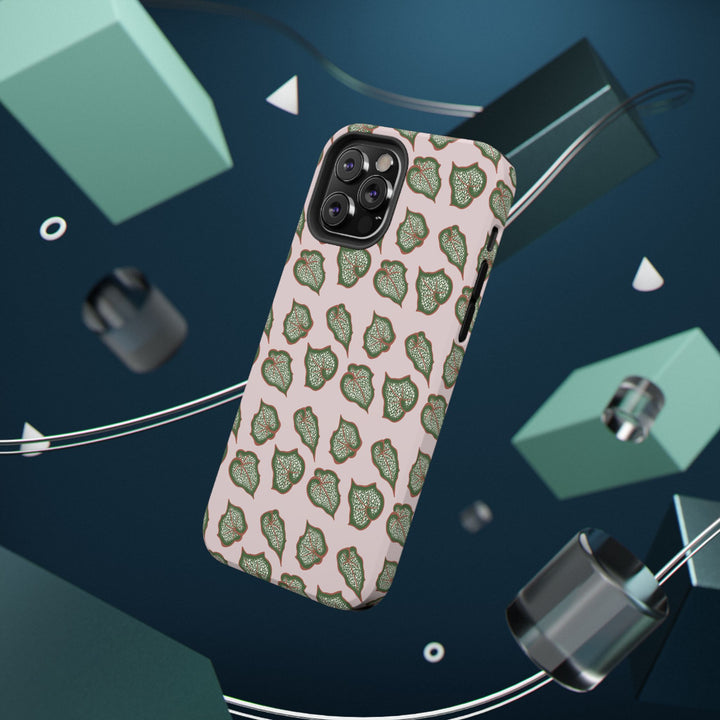 Begonia Pattern Phone Case – Dual Layer Protective Cover