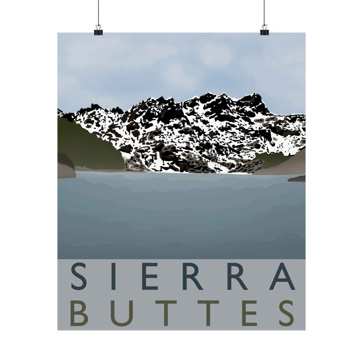 Sierra Buttes Minimalist Print