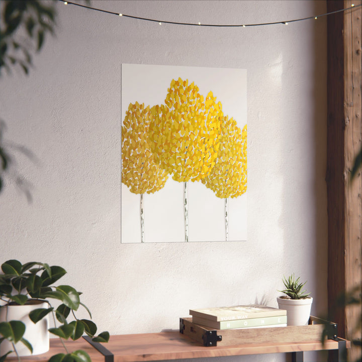 Fall Aspen Print – Unframed Wall Art