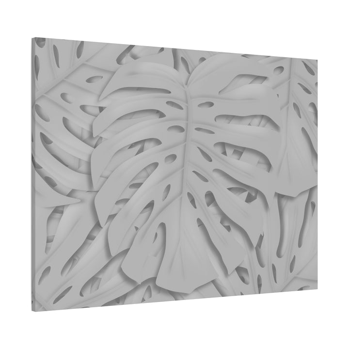 Monstera Canvas Art 24x36 Matte Texture Indoor Botanical Wall Print Modern Home Decor