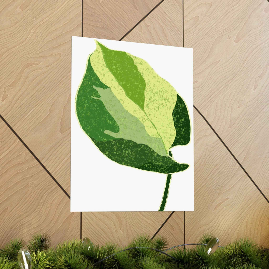 Pothos Wall Art – Botanical Poster on Museum Grade Paper | Indoor Plant Print Unframed - The Potted Pixel