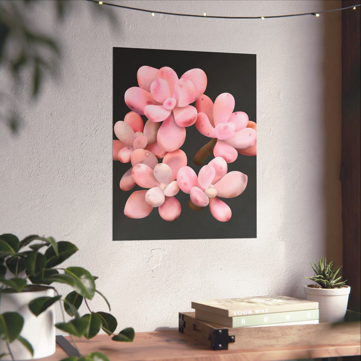 Pink Moonstone Botanical Print – Unframed Wall Art