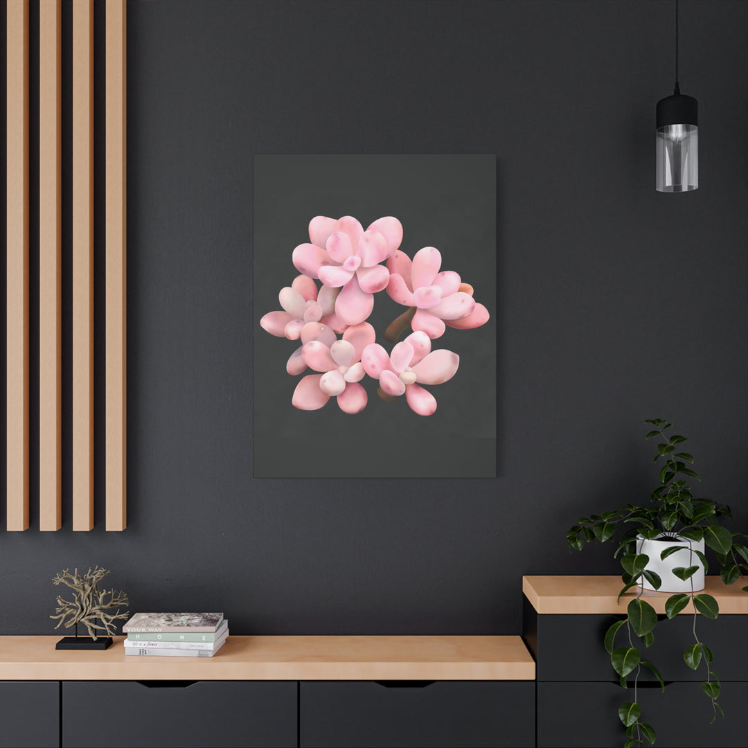 Pink Moonstone Canvas Print – Botanical Wall Art