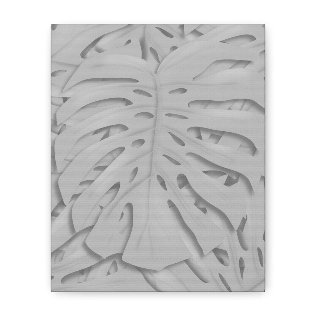 Monstera Canvas Art 24x36 Matte Texture Indoor Botanical Wall Print Modern Home Decor