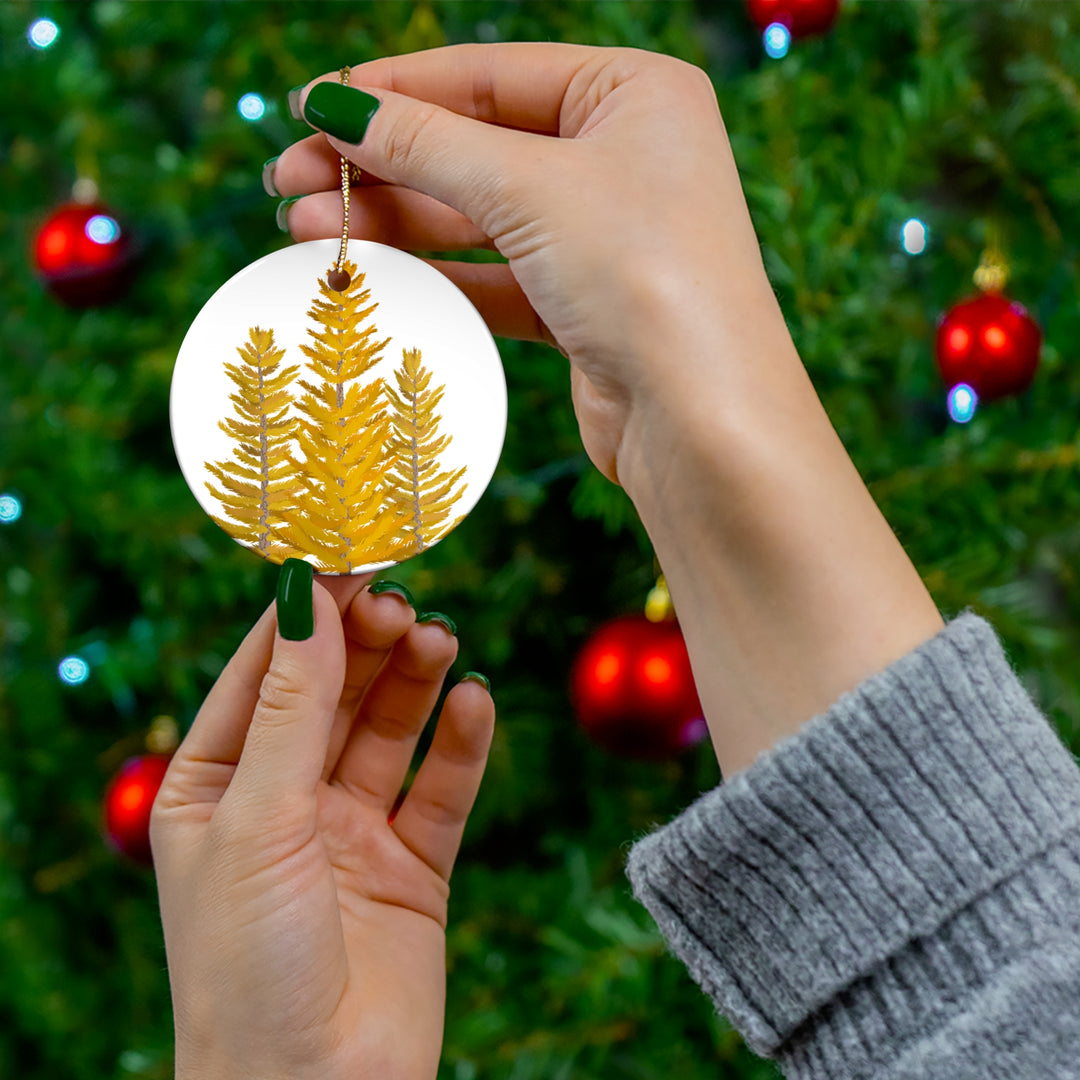 Western Larch Ceramic Ornament