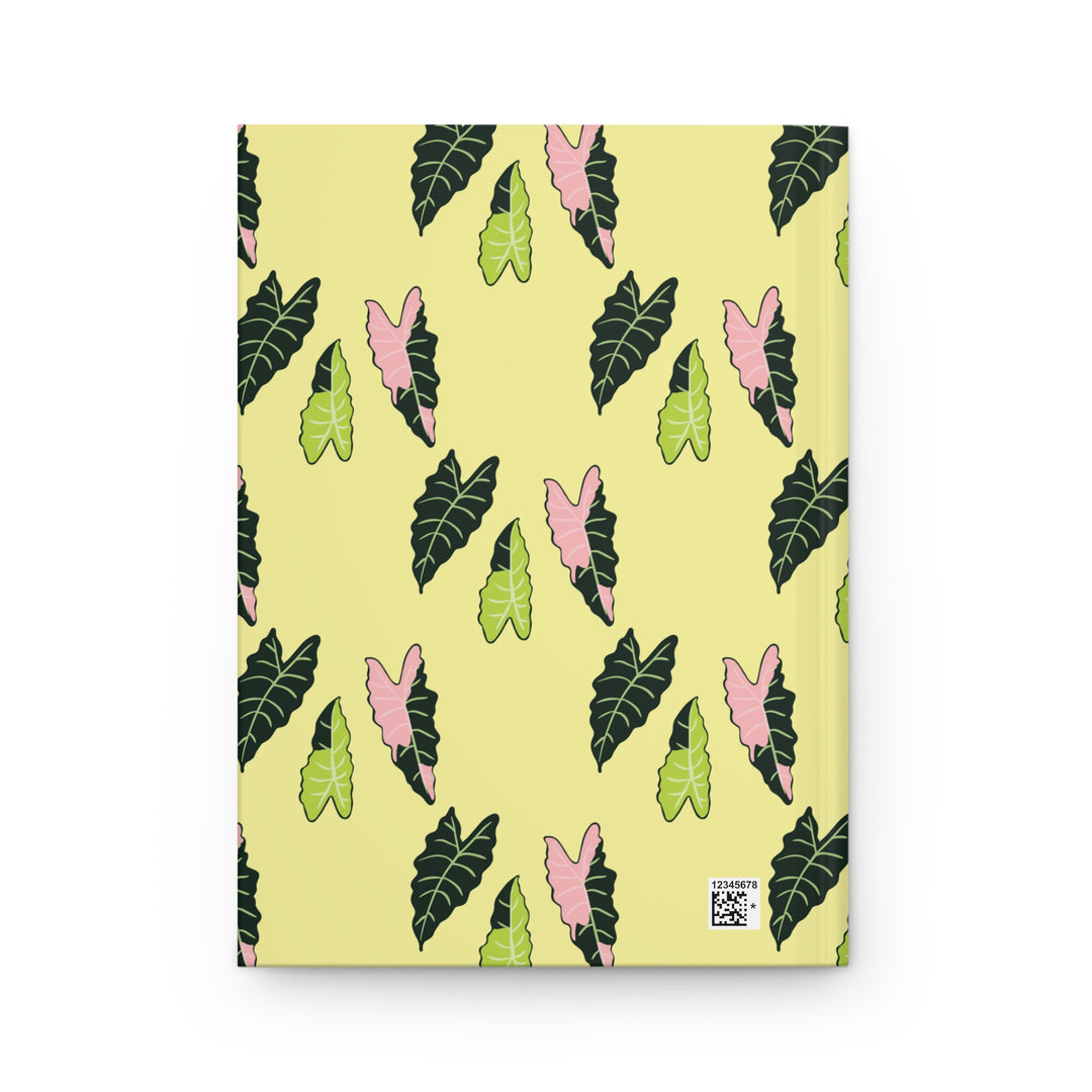 Alocasia Pattern Hardcover Journal For Plant Lovers Matte Finish Garden Notebook The Potted Pixel