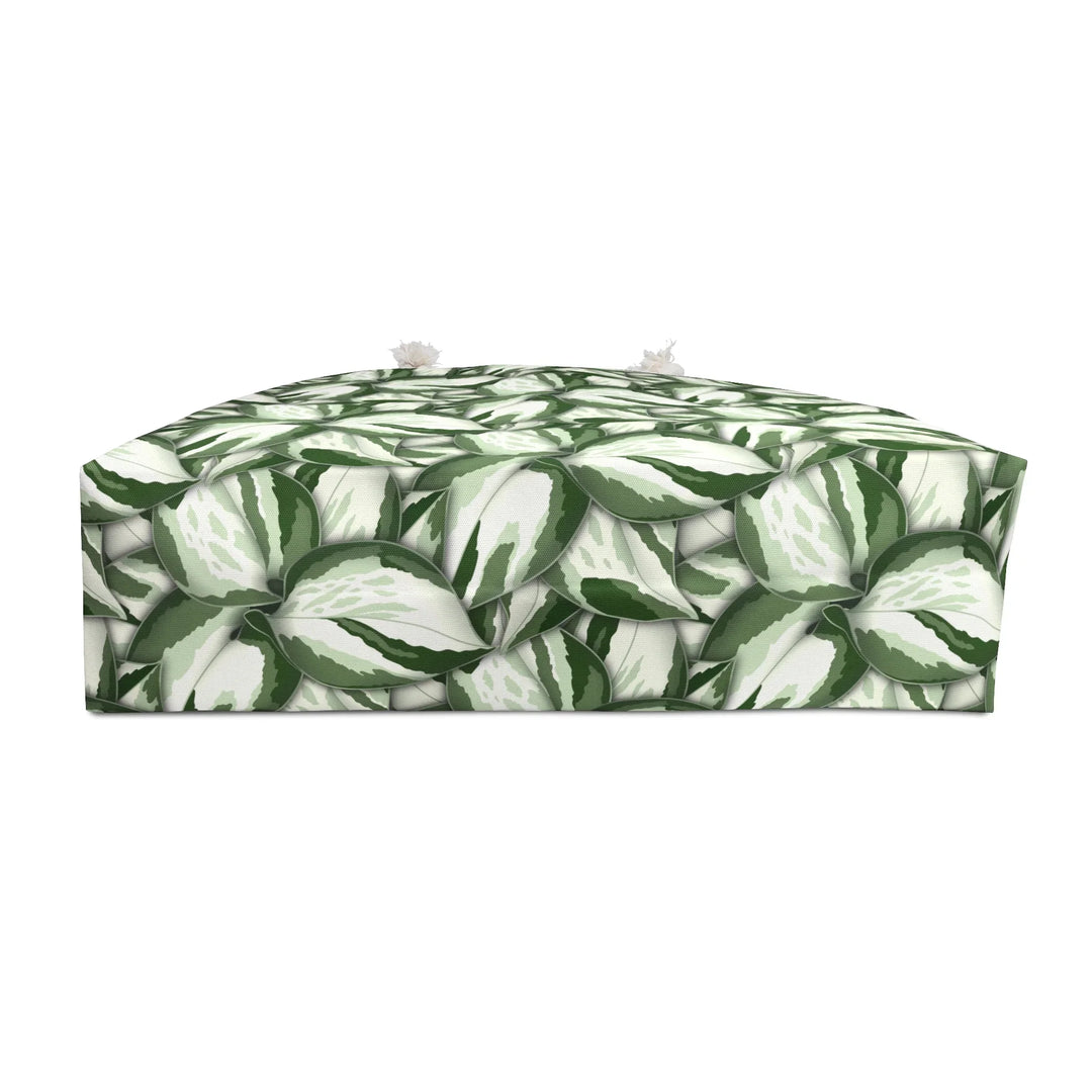 Weekender Tote Bag The Potted Pixel Oversized Travel Bag With Rope Handles Durable Polyester Carryall