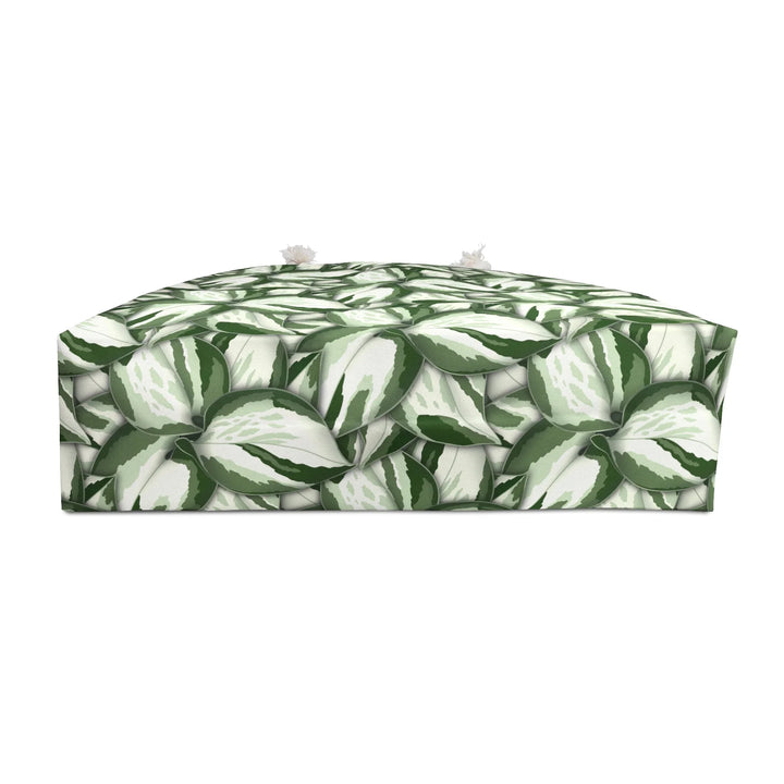 Weekender Tote Bag The Potted Pixel Oversized Travel Bag With Rope Handles Durable Polyester Carryall