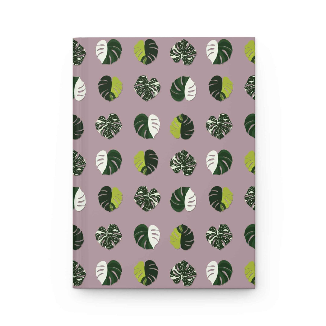 Variegated Monstera Pattern Hardcover Journal