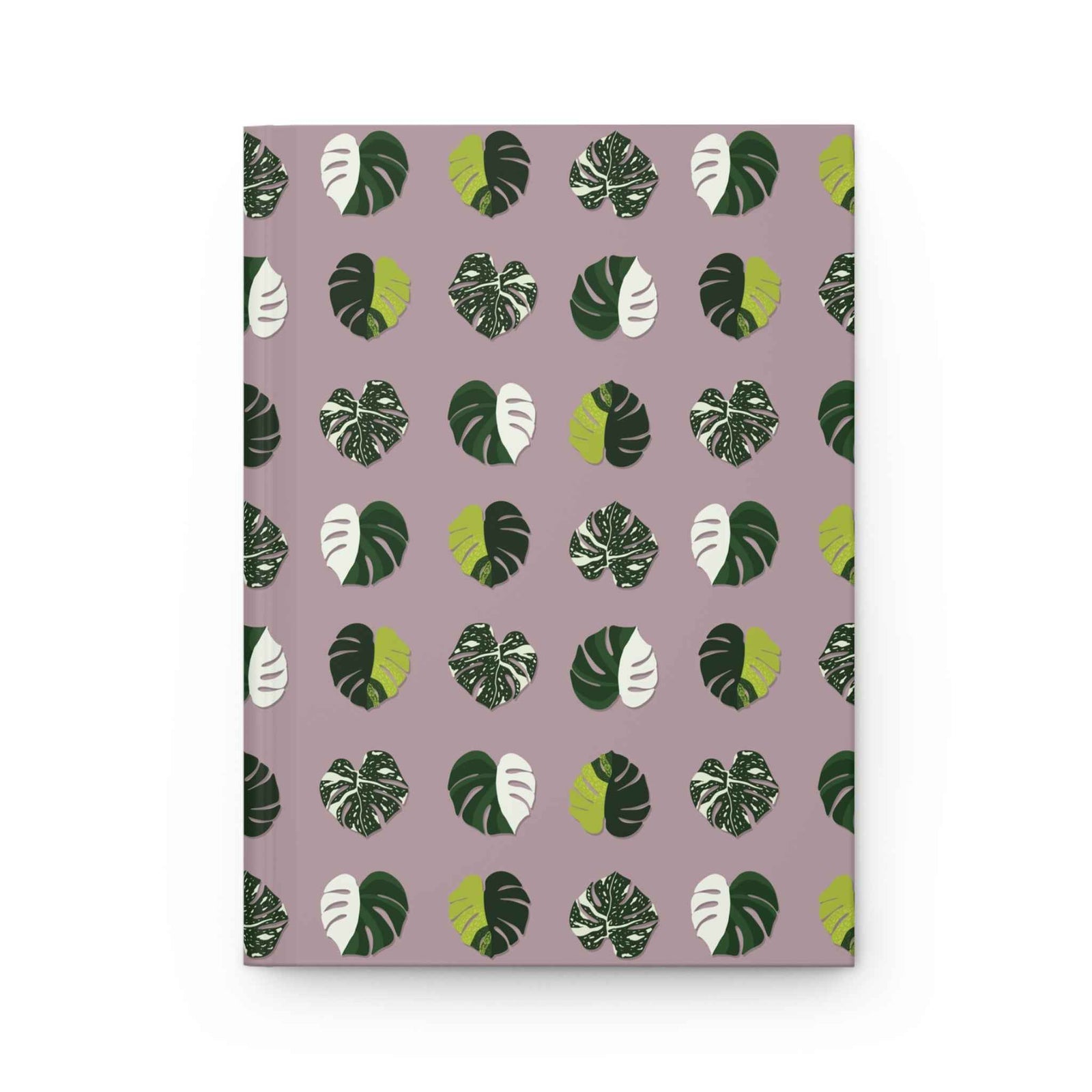 Variegated Monstera Pattern Hardcover Journal