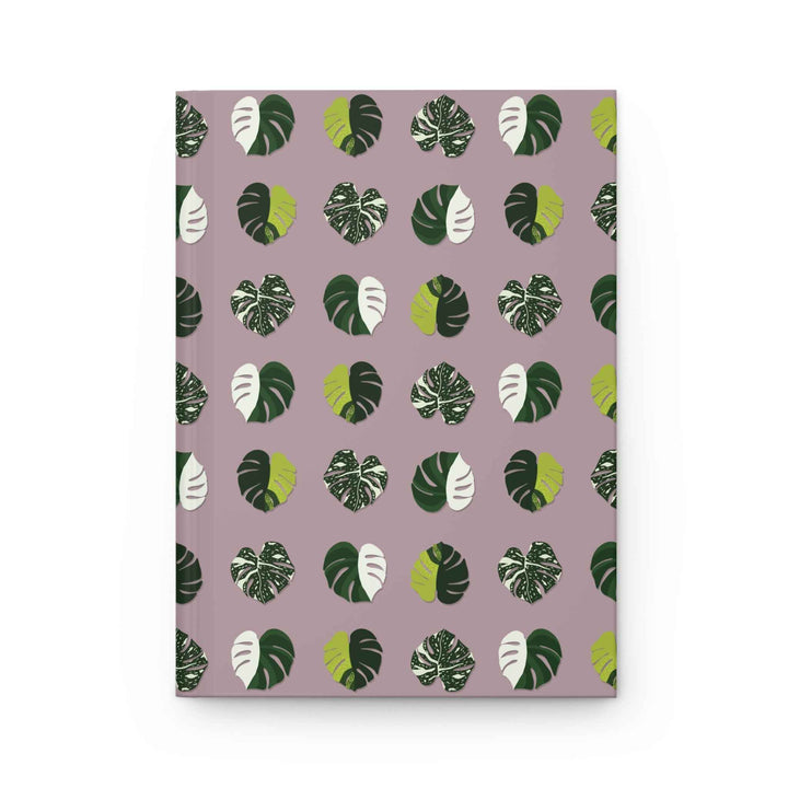 Variegated Monstera Pattern Hardcover Journal