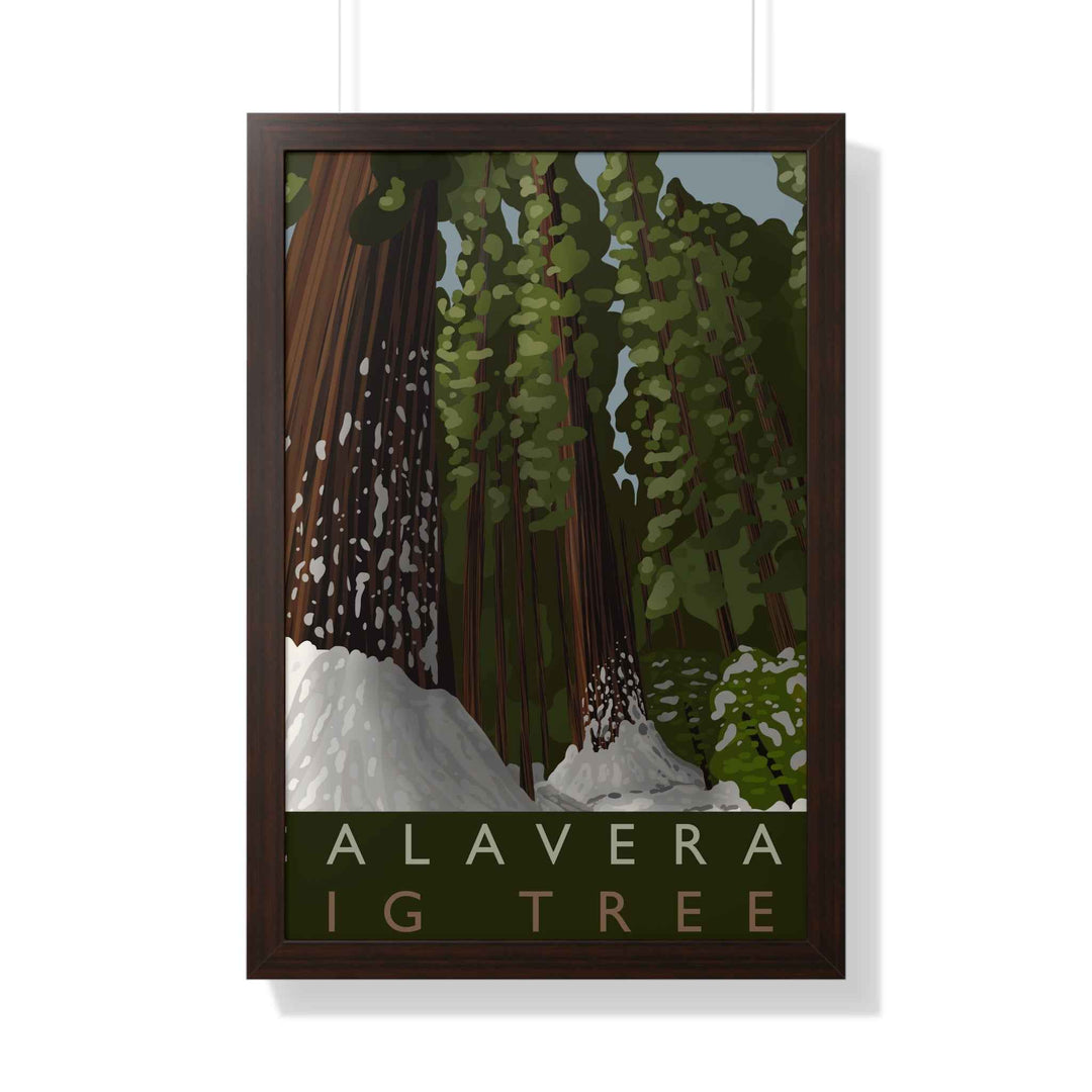Calaveras Big Trees Minimalist Framed Print