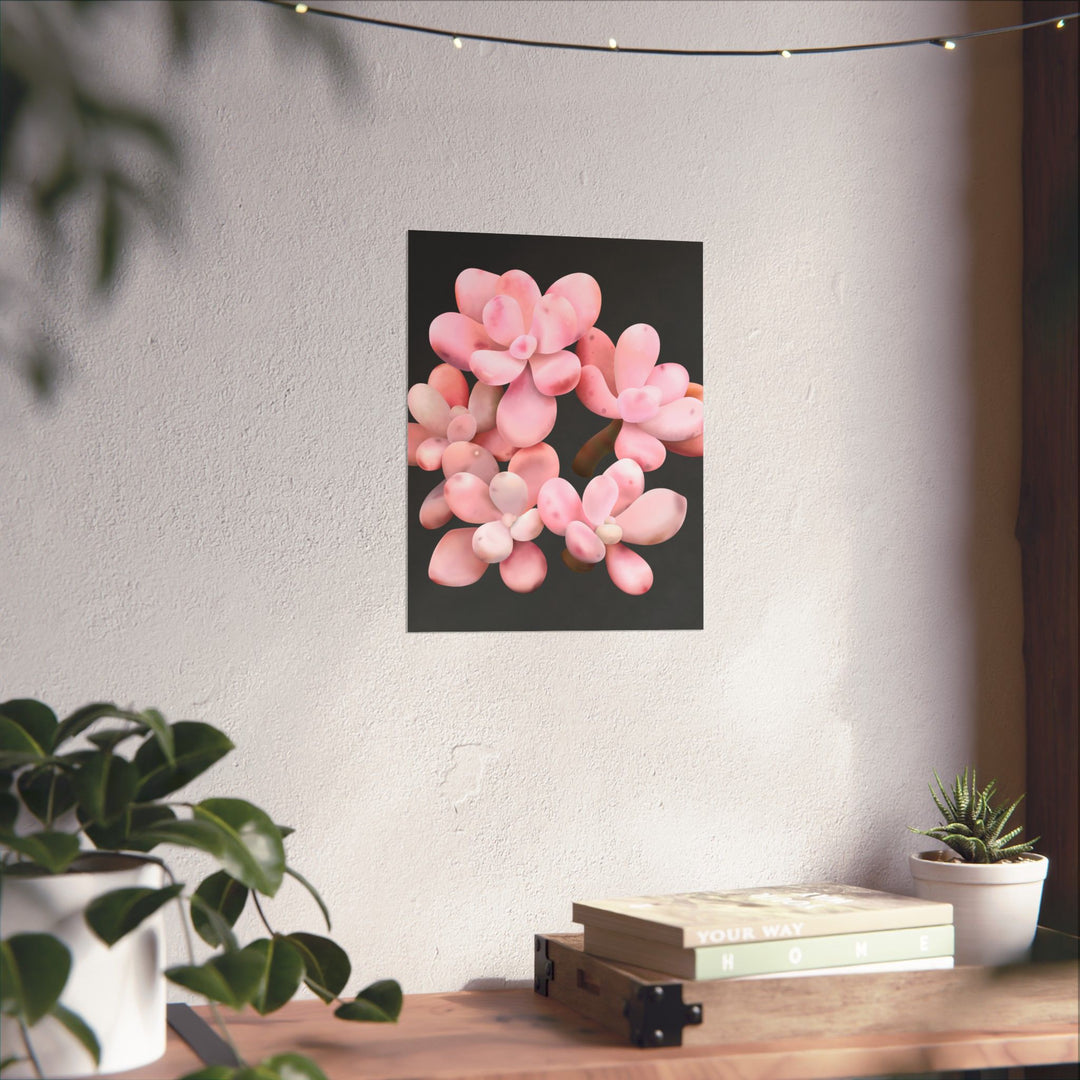 Pink Moonstone Botanical Print – Unframed Wall Art