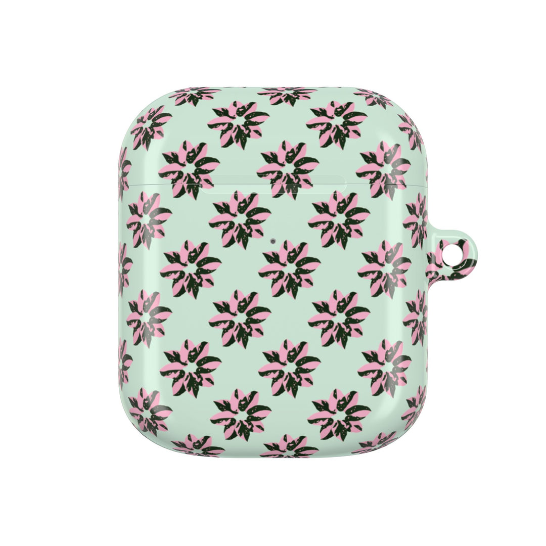 Pink Princess Philodendron Pattern AirPod Case by Printify