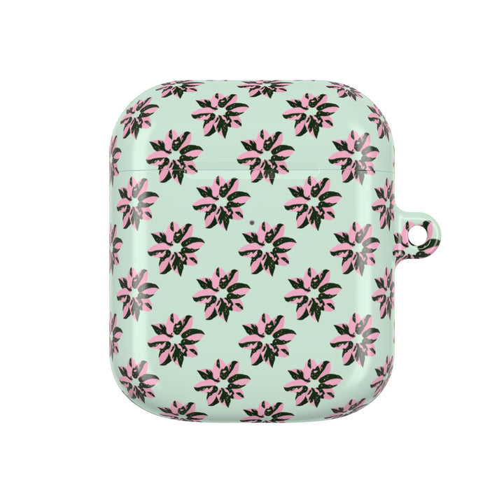 Pink Princess Philodendron Pattern AirPod Case by Printify