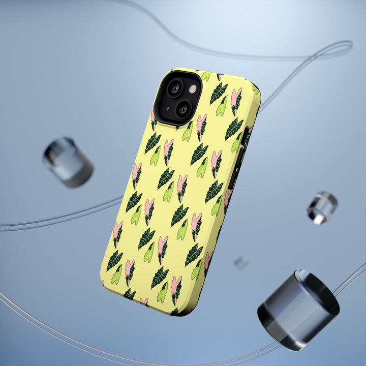 Alocasia Pattern Phone Case – Dual Layer Protective Cover
