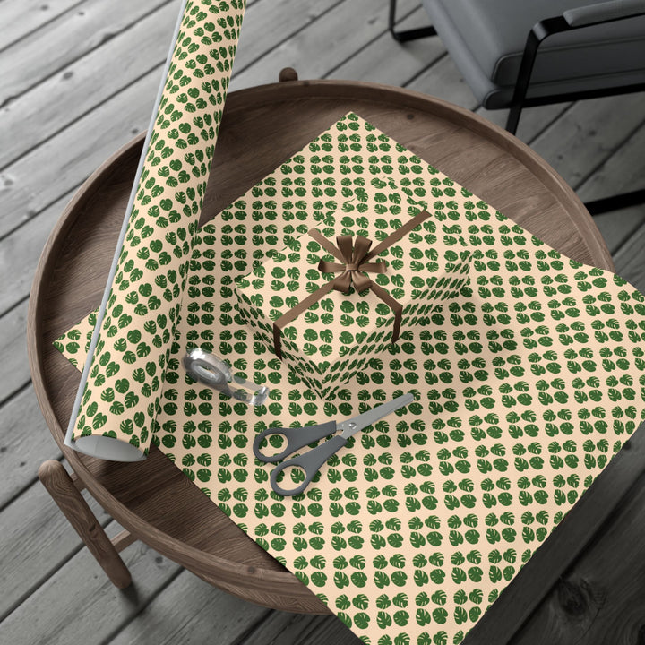 Monstera Pattern Wrapping Paper – Botanical Gift Wrap Roll