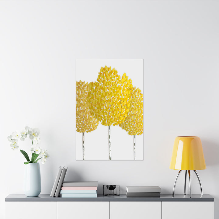 Fall Aspen Print – Unframed Wall Art