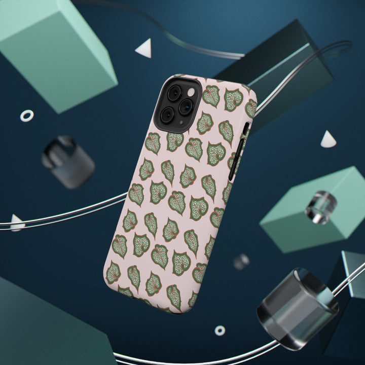 Begonia Pattern Phone Case – Dual Layer Protective Cover