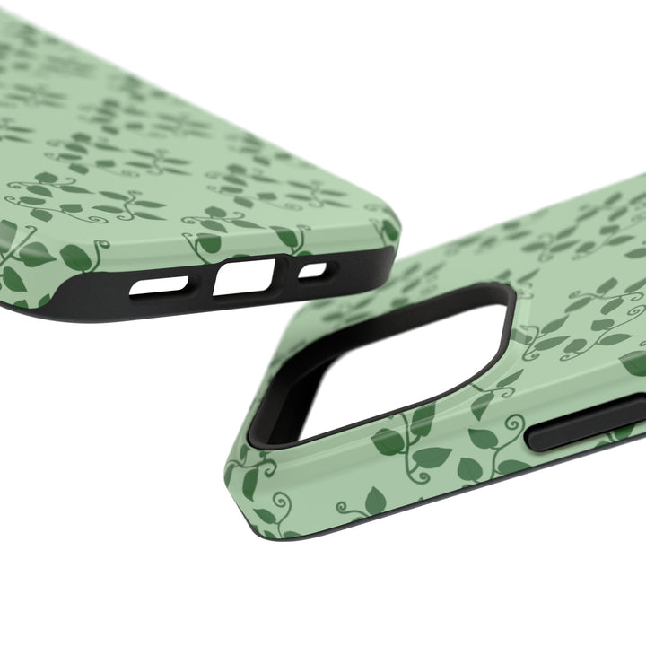 Pothos Pattern Phone Case – Dual Layer Protective Cover