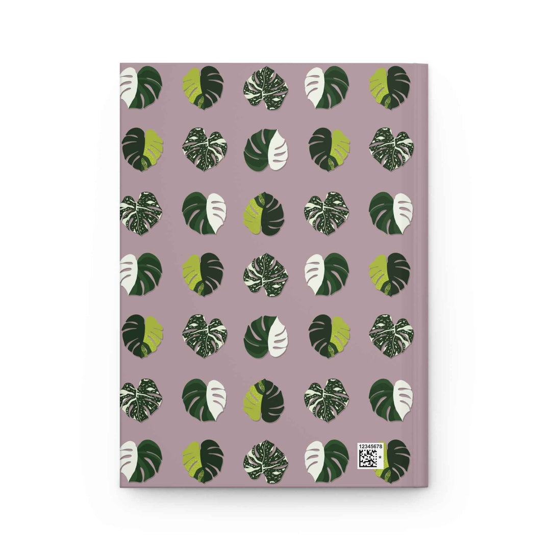 Variegated Monstera Pattern Hardcover Journal