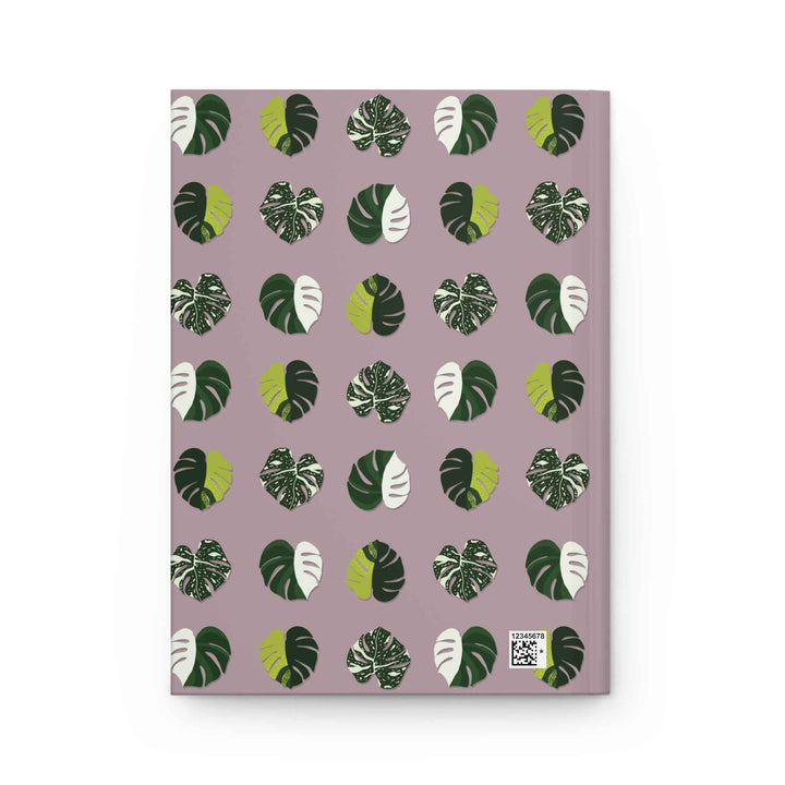 Variegated Monstera Pattern Hardcover Journal